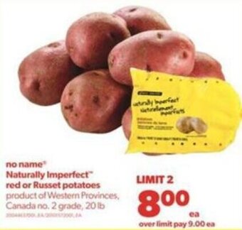 Wholesale Club no name Naturally Imperfect red or russet potatoes offer
