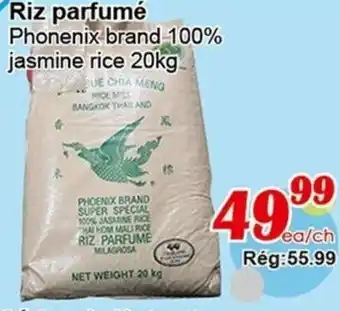 Marche C&T Riz parfume Phoenix brand 100% jasmine rice 20kg offer