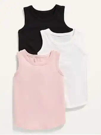 Old Navy Unisex solid tank top 3-pack for toddler offer