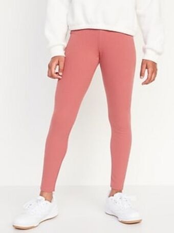 Old Navy Full-length built-in tough rib-knit leggings for girls offer