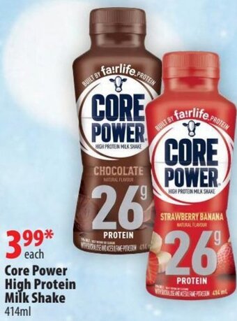 London Drugs Core Power High Protein Milk Shake 414ml offer