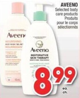 Jean Coutu Aveeno Selected Body Care Products offer