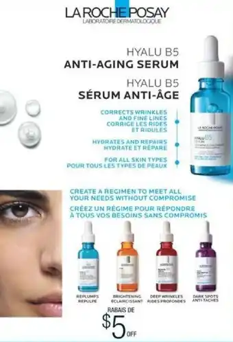 Jean Coutu La Roche Posay Hyalu B5 Anti-Aging Serum offer