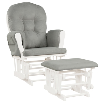 Best Buy Gymax baby nursery relax rocker rocking chair glider & ottoman set w/ cushion offer