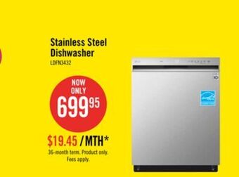 The Brick Lg 24" front control built-in dishwasher with quadwash® - ldfn3432t offer