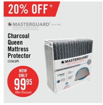 The Brick Masterguard charcoal tencel queen mattress protector offer