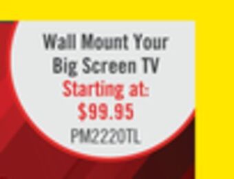 The Brick Corliving tilting wall mount for 40" - 100" televisions offer