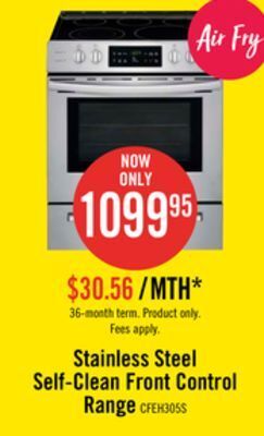 The Brick Frigidaire 5.0 cu. ft. front-control freestanding electric range – cfeh3054us offer