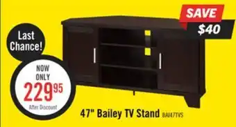The Brick Bailey 47" corner tv stand offer