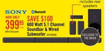 The Brick Sony 5.1-channel 600 w home cinema package - 4a5573 offer