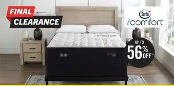 The Brick Serta icomfort® hybrid vanguard eurotop king mattress set offer