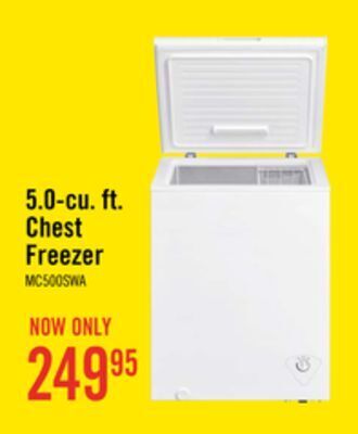 The Brick Midea 5 cu. ft. chest freezer – mc500swar0rc1 offer