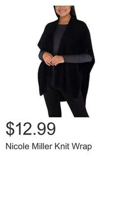 Costco Nicole miller knit wrap offer