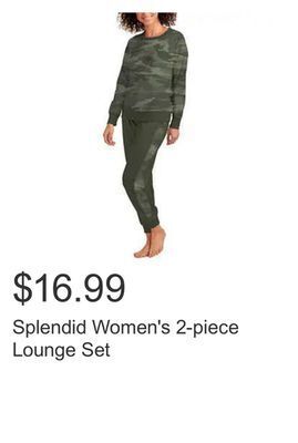Costco Splendid women's 2-piece lounge set offer