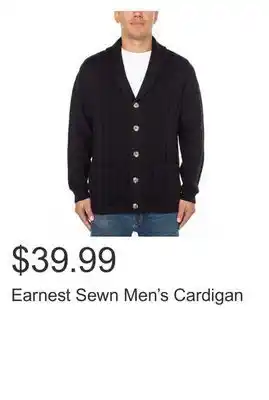 Costco Earnest sewn men's cardigan offer