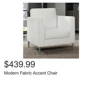 Costco Modern fabric accent chair offer
