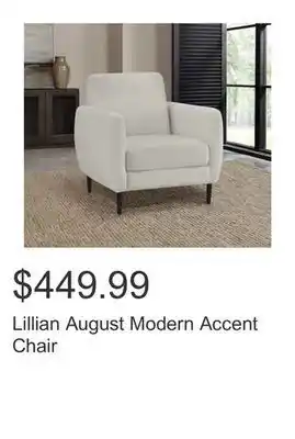 Costco Lillian august modern accent chair offer