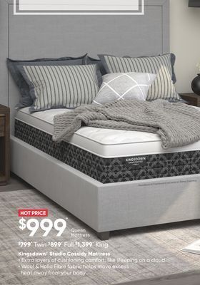 Sleep Country Kingsdown® studio cassidy mattress offer