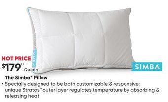Sleep Country The simba® pillow offer