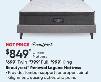 Sleep Country Beautyrest® renewal laguna mattress offer
