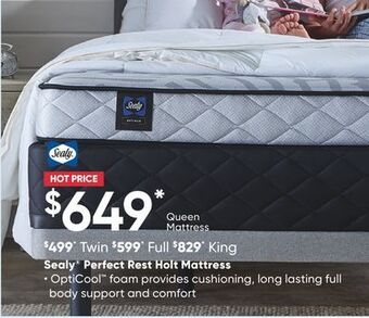 Sleep Country Sealy® perfect rest holt mattress offer