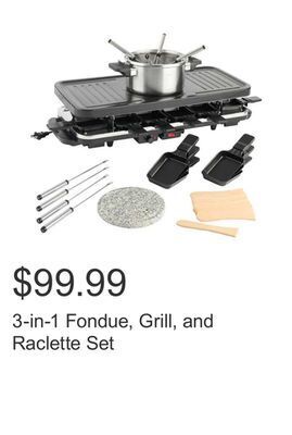 Costco 3-in-1 fondue, grill, and raclette set offer
