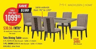 The Brick Tate dining table | 5-pc. | 7-pc. offer