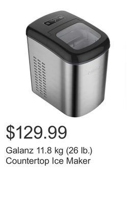 Costco Galanz 11.8 kg (26 lb.) countertop ice maker offer