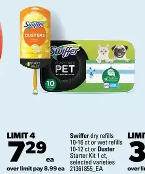 Real Canadian Superstore Swiffer dry refills or wet refills or duster starter kit offer