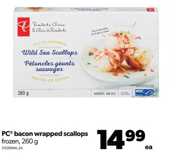 Real Canadian Superstore Pc bacon wrapped scallops offer