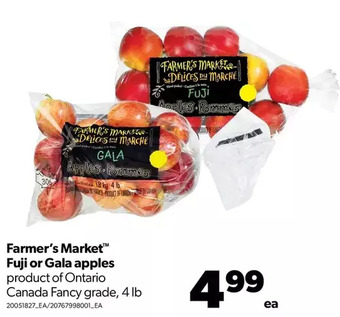 Real Canadian Superstore Farmer's market fuji or gala apples offer