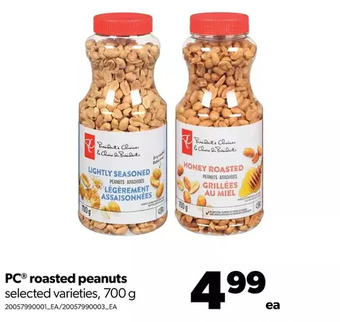 Real Canadian Superstore Pc roasted peanuts offer