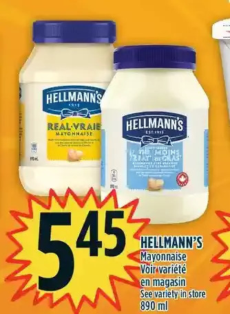 Marché Adonis Hellmann's mayonnaise offer