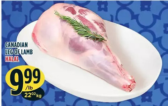 Marché Adonis Canadian leg of lamb offer