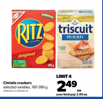 Real Canadian Superstore Christie crackers offer