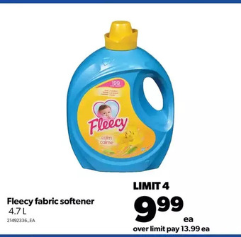 Real Canadian Superstore Fleecy fabric softener offer
