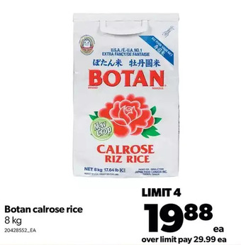 Real Canadian Superstore Botan calrose rice offer