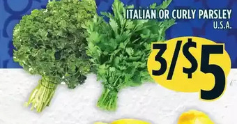 Marché Adonis Italian or curly parsley offer