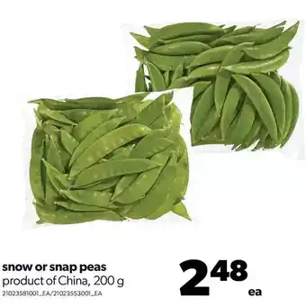 Real Canadian Superstore Snow or snap peas offer