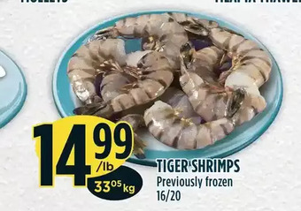 Marché Adonis Tiger shrimps offer