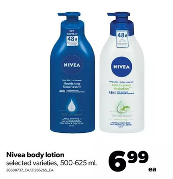 Real Canadian Superstore Nivea body lotion offer