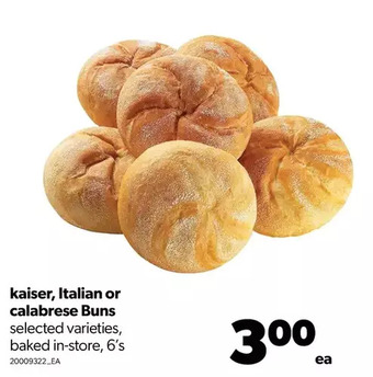 Real Canadian Superstore Kaiser, italian or calabrese buns offer