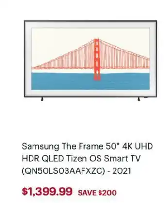 Best Buy Samsung The Frame 50" offer