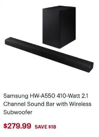Best Buy Samsung HW-A550 410-Watt 2.1 offer