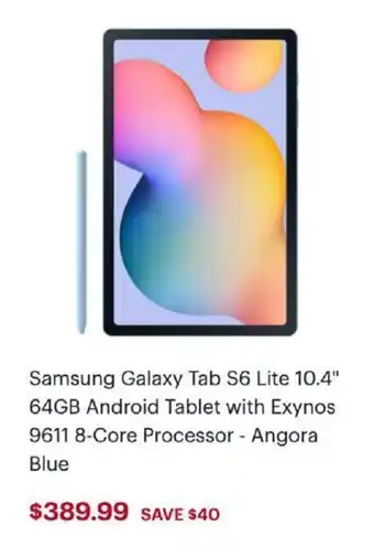 Best Buy Samsung Galaxy Tab S7 Lite 10.4" offer