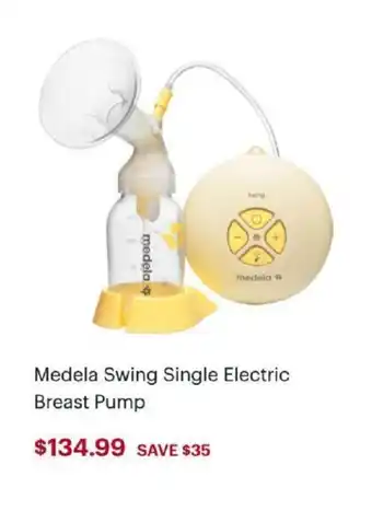 Best Buy Medela Swing Single Electric Breast Pump offer