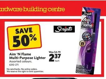 Home Hardware Aim 'N Flame Multi-Purpose Lighter offer