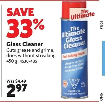 Home Hardware Glass Cleaner offer