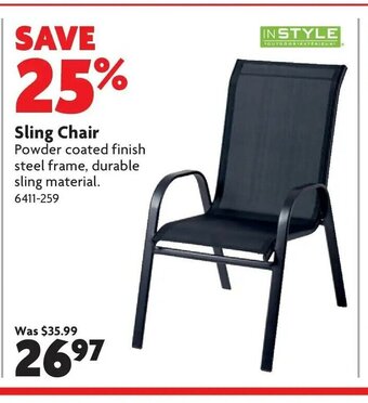 Home Hardware Sling Chair offer