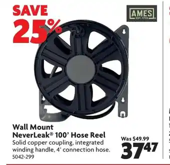 Home Hardware Wall Mount NeverLeak 100' Hose Reel offer